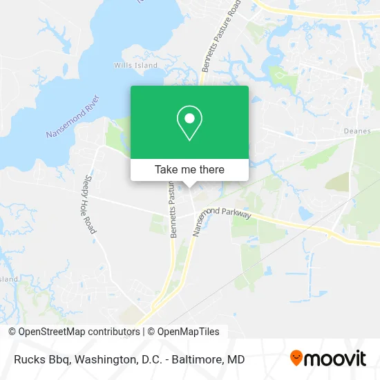 Rucks Bbq map