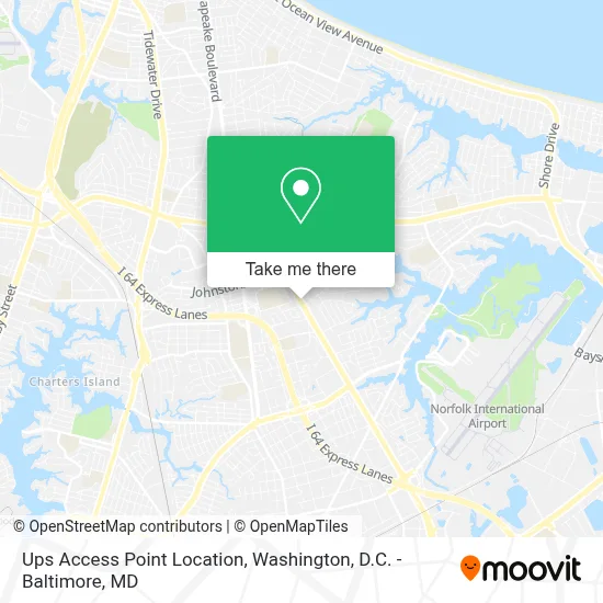 Ups Access Point Location map
