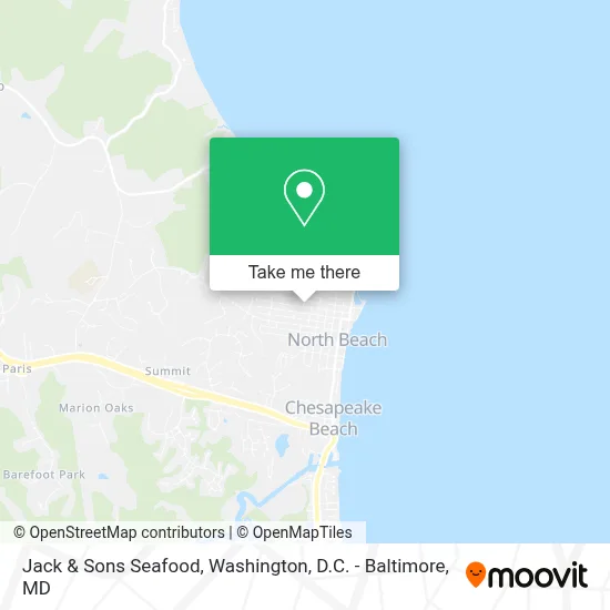Jack & Sons Seafood map