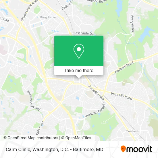 Calm Clinic map