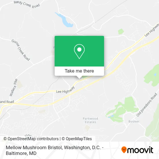 Mellow Mushroom Bristol map
