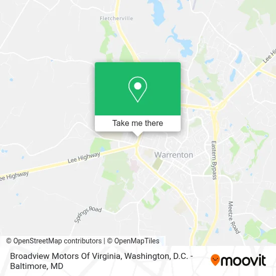 Broadview Motors Of Virginia map