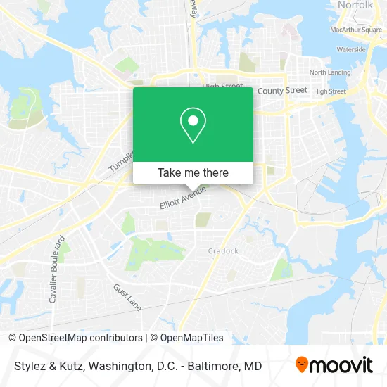 Stylez & Kutz map