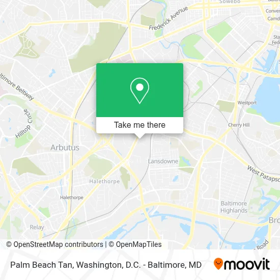Palm Beach Tan map