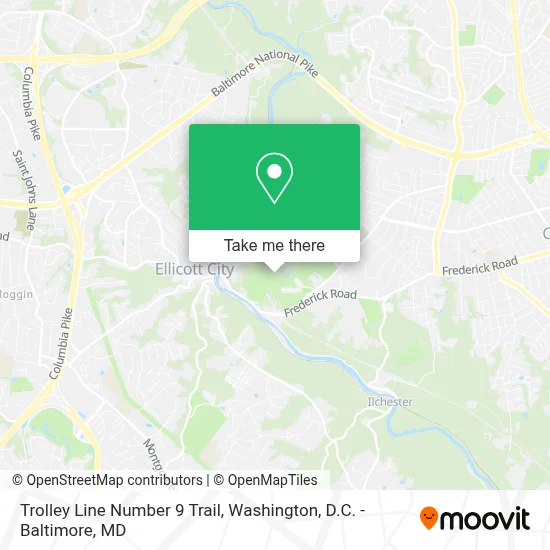 Trolley Line Number 9 Trail map