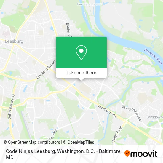 Code Ninjas Leesburg map