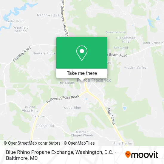 Blue Rhino Propane Exchange map