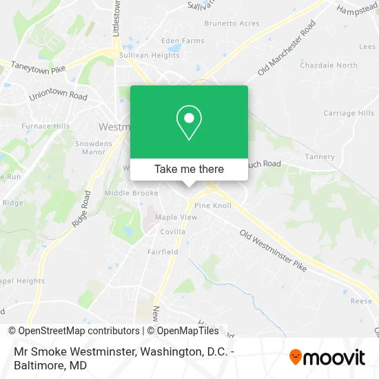 Mr Smoke Westminster map