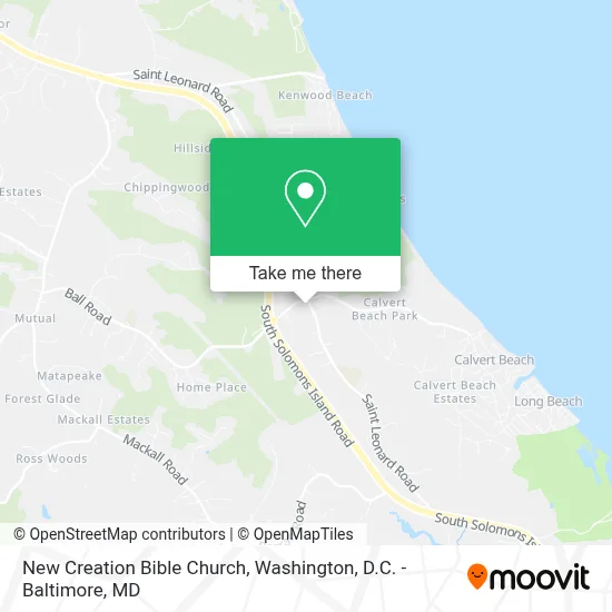 New Creation Bible Church map