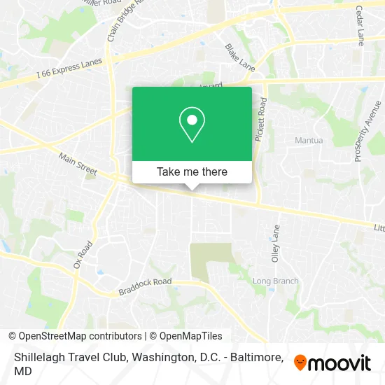 Shillelagh Travel Club map