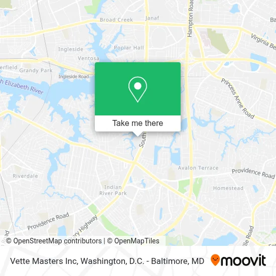 Vette Masters Inc map