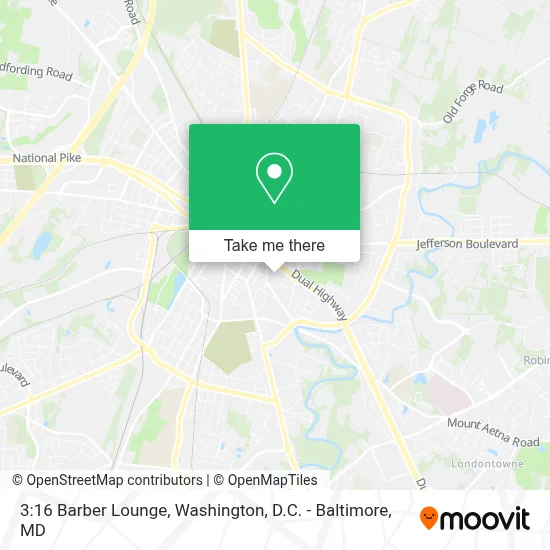 3:16 Barber Lounge map