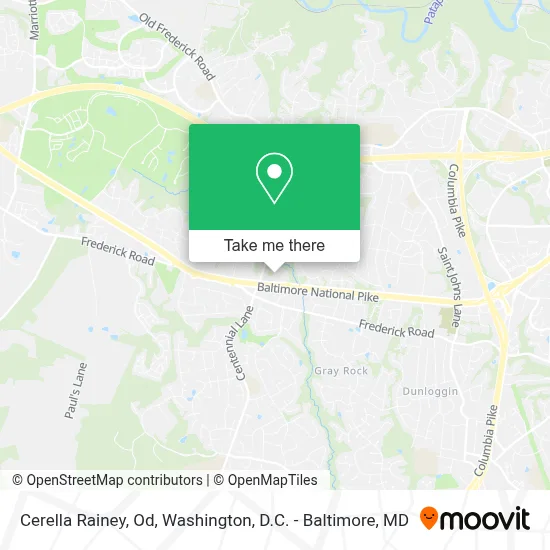 Cerella Rainey, Od map