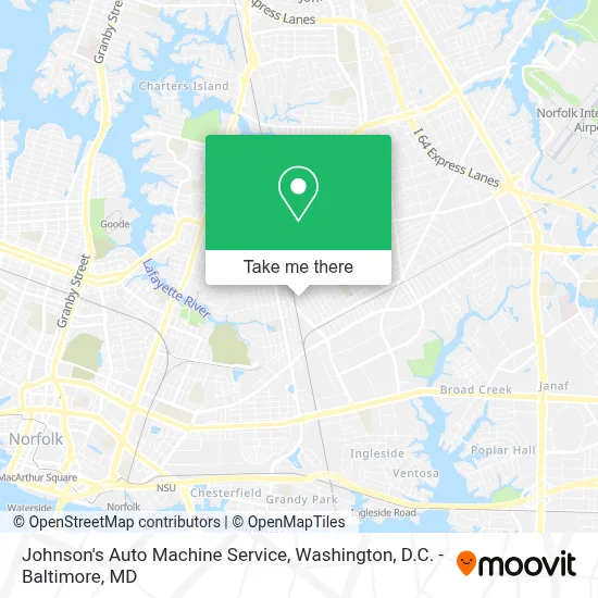 Johnson's Auto Machine Service map