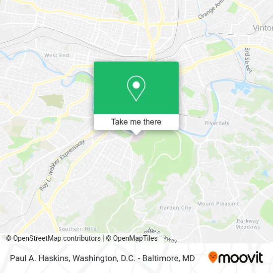 Paul A. Haskins map