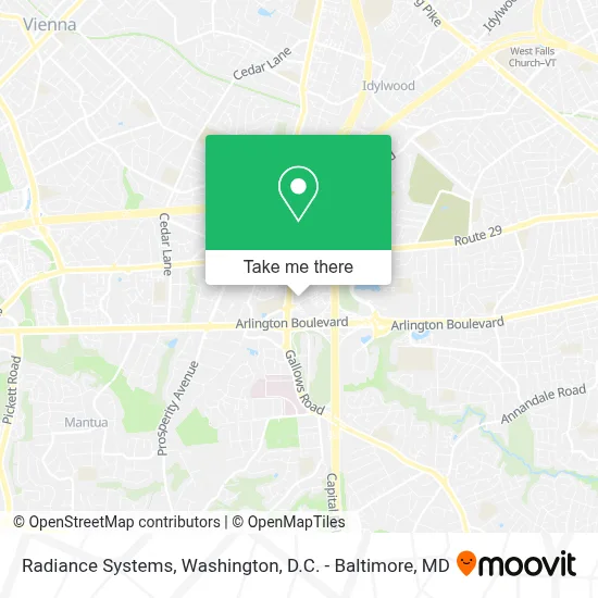 Radiance Systems map