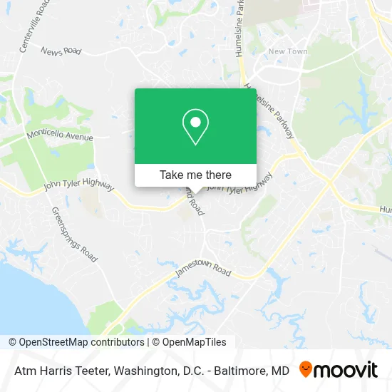 Atm Harris Teeter map