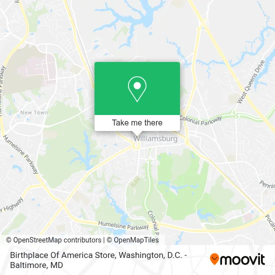 Birthplace Of America Store map