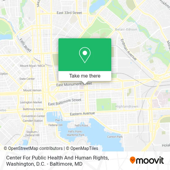 Center For Public Health And Human Rights map