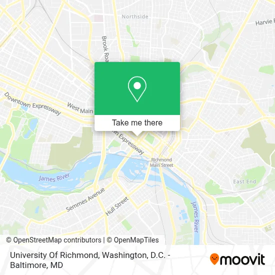 University Of Richmond map