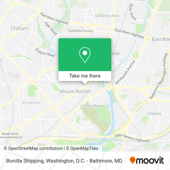 Bonilla Shipping map