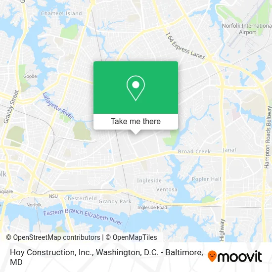 Hoy Construction, Inc. map