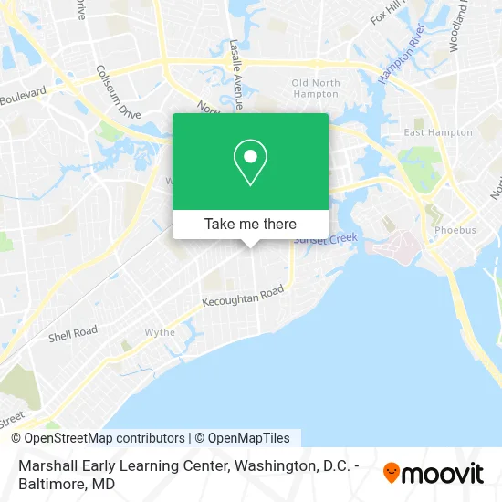 Marshall Early Learning Center map