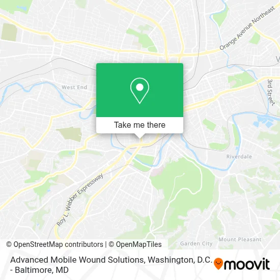 Advanced Mobile Wound Solutions map