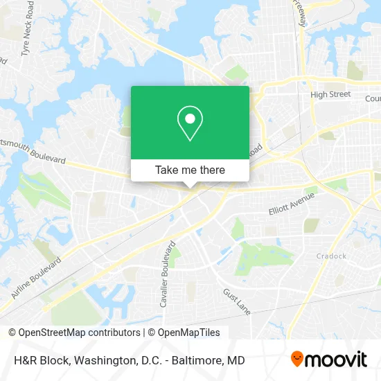 H&R Block map