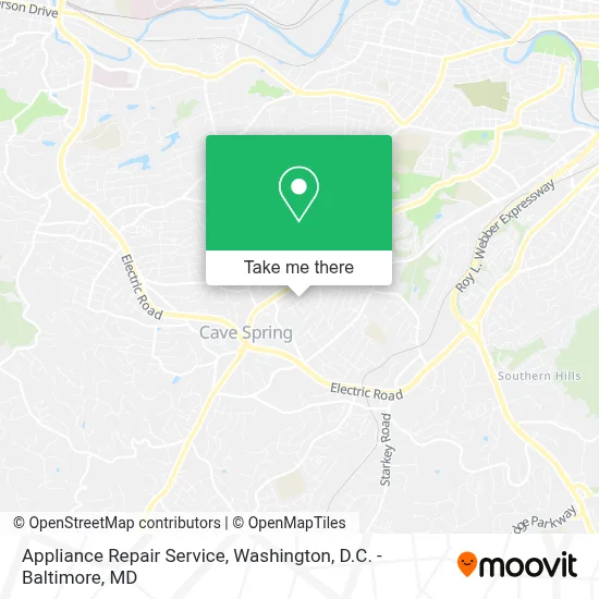 Appliance Repair Service map