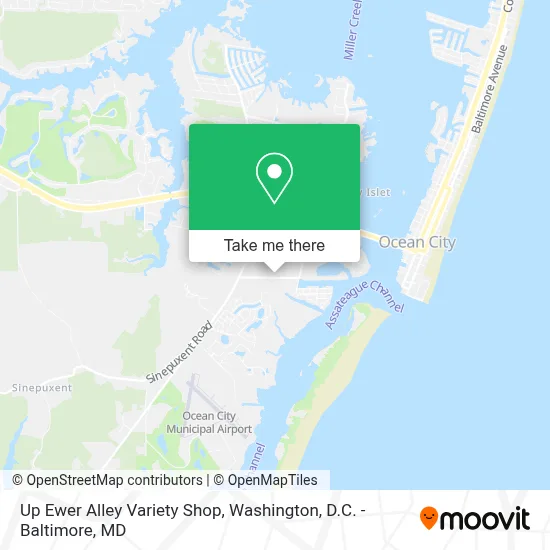 Up Ewer Alley Variety Shop map
