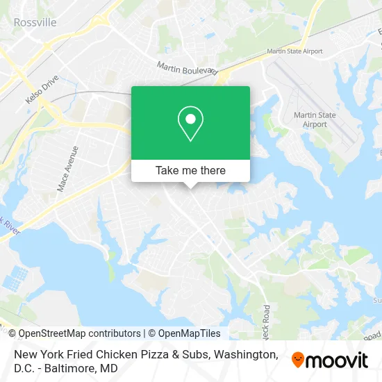 New York Fried Chicken Pizza & Subs map
