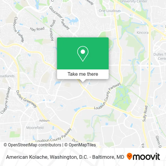 American Kolache map