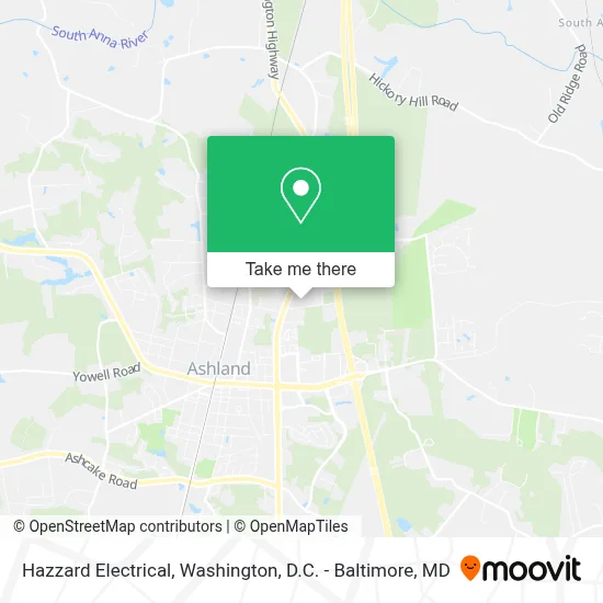 Hazzard Electrical map