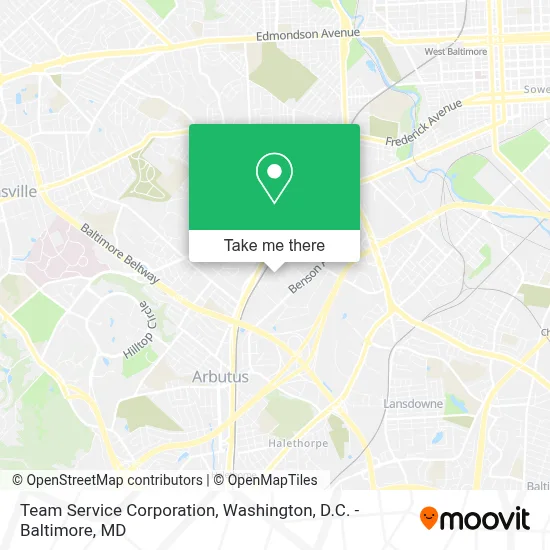 Team Service Corporation map