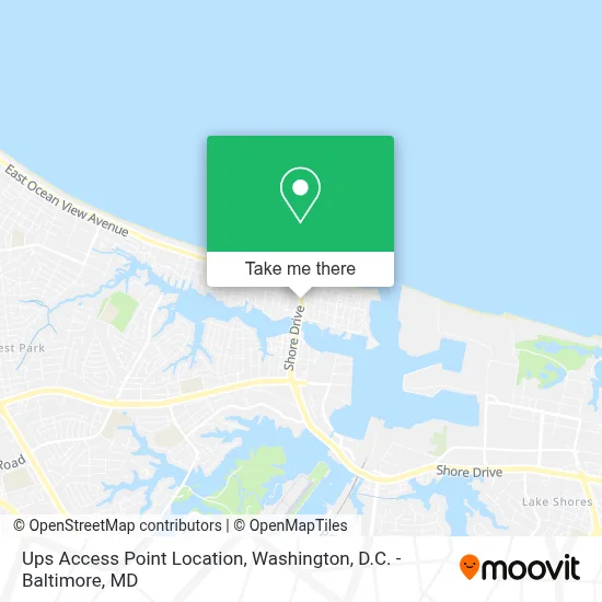 Ups Access Point Location map