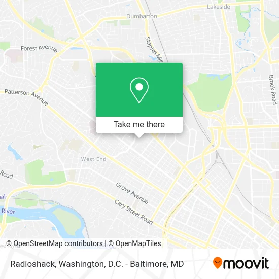Radioshack map