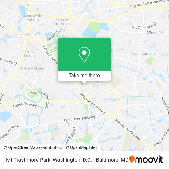 Mt Trashmore Park map