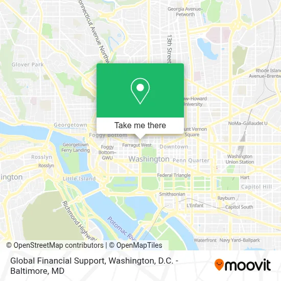 Global Financial Support map