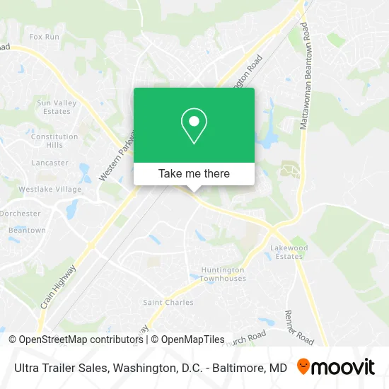 Ultra Trailer Sales map