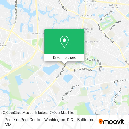 Pesterm Pest Control map