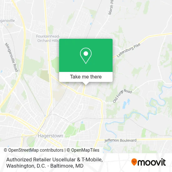 Authorized Retailer Uscellular & T-Mobile map