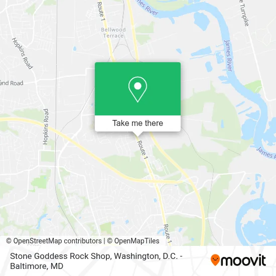 Stone Goddess Rock Shop map