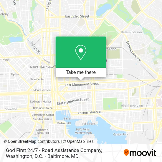 God First 24 / 7 - Road Assistance Company map