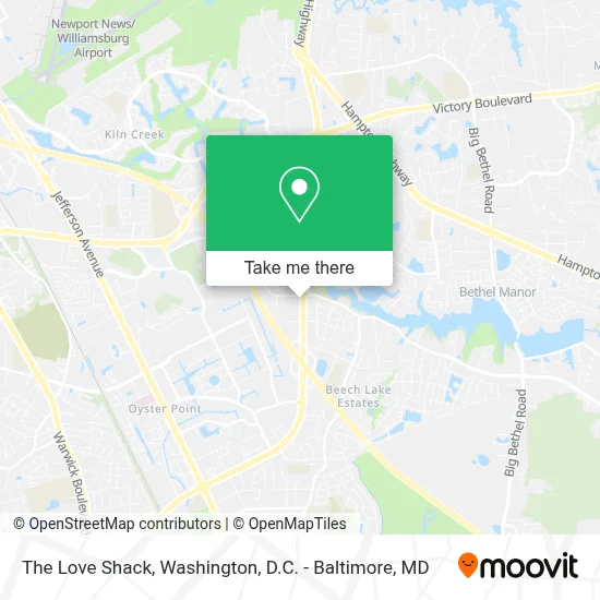The Love Shack map
