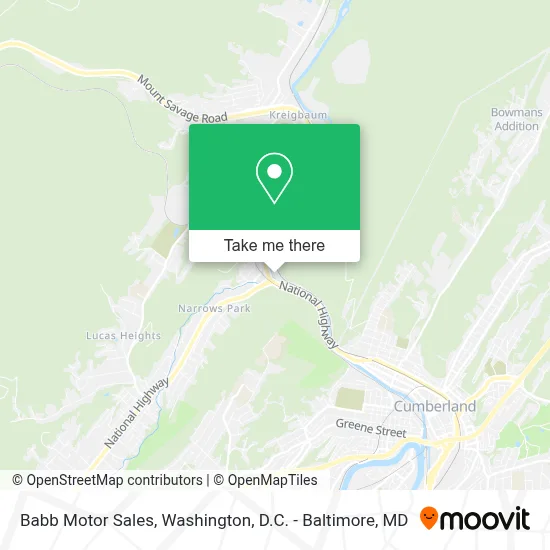 Babb Motor Sales map