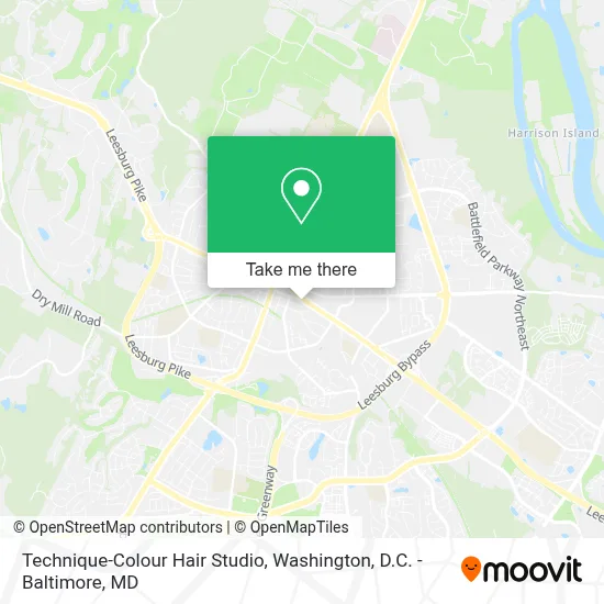 Technique-Colour Hair Studio map