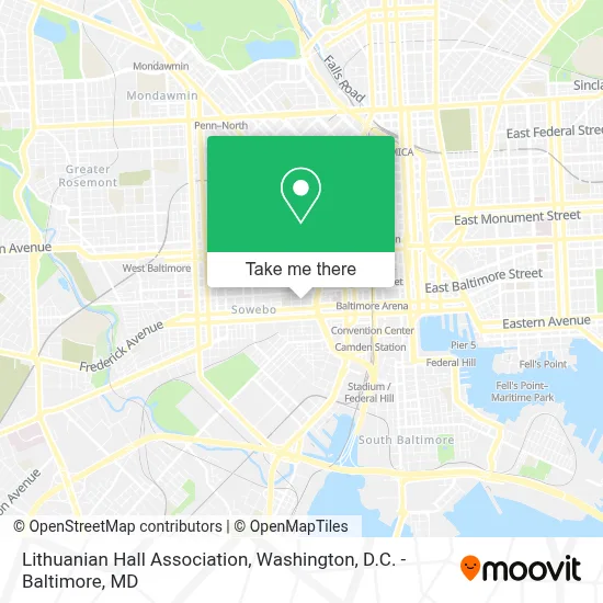 Lithuanian Hall Association map