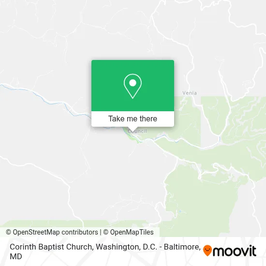 Corinth Baptist Church map