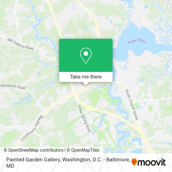 Painted Garden Gallery map